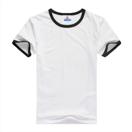200g 32pcs Lycra Cotton Round Neck Short Sleeves T-shirts Ordinary Youth Collar Hooded Slims Smooths Silhouette Base Layer Top
