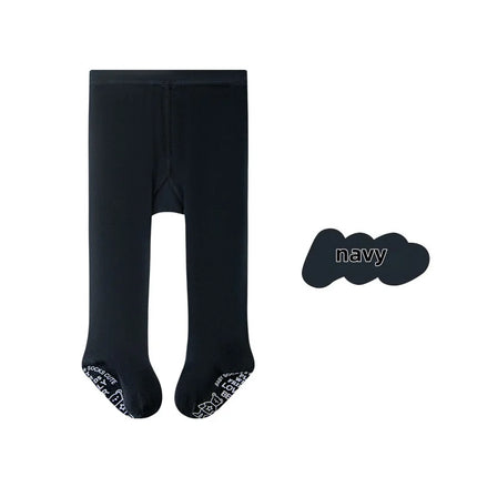 2026 New Spring Autumn 0 - 6Y Baby Girls Tights Solid Color Anti - Slip Sock Bottom Wide Crotch Seamless Leggings