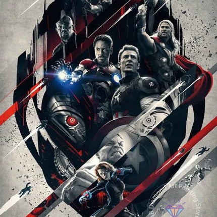Marvel Avengers Iron Man Diamond Photography Backdrop Superhero Kid Children Boys Gifts Home Decor Wall Customization Background