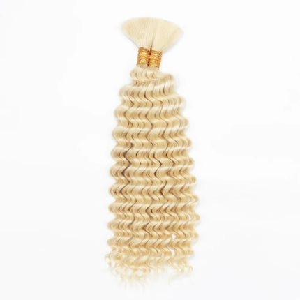 Human Braiding Hair Deep Wave Bulk Human Hair 100g No Weft Human Hair Bundles Micro Human Braiding Hair for Boho Braids