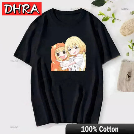 If You Work You Lose Anzu Futaba Version T-Shirt Cute Kawaii Anime Jirai Kei Tshirt Danshi Tees for Men Funny Cartoon Otaku Tops