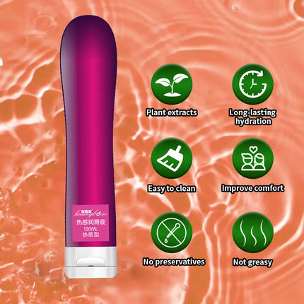 thermal water-soluble Anal Lubricant long-lasting moisturizing Adult Couples Dildo Vibrator Sex Oil 120ml