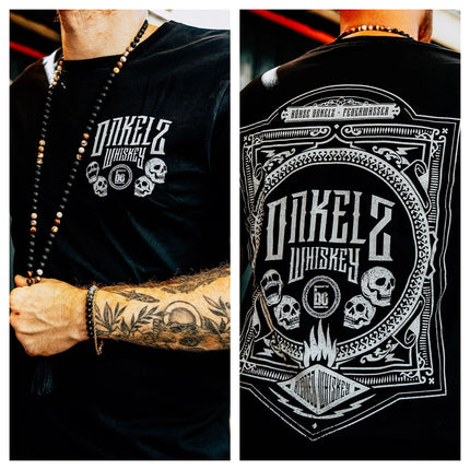 Böhse Onkelz Double-Sided Graphic T-Shirt: Front Band Logo & Back "Viva Los Tioz" Ornate Print T-shirt