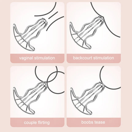 Hollowed-out Metal Anal Plug Vagina Speculum Anal Expansion Training Anal Masturbation Toys Prostate Massage Adult Sex Toys