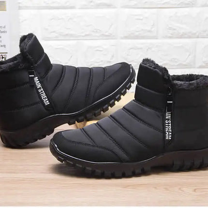 Winter shoes Men's sneakers Warm Cotton Zipper Snow Ankle Boots, Autumncasual shoes  Waterproof Snow Boots free shiping shoe