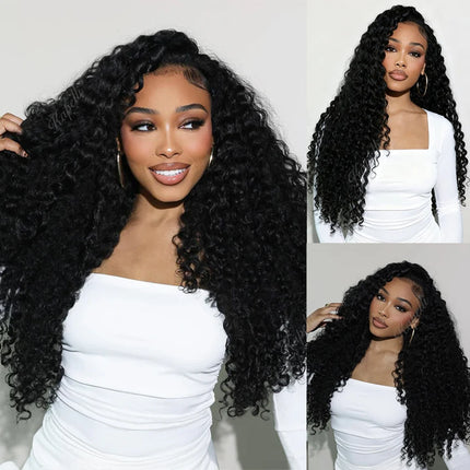 30inch Burmese Curly Hair Bundles 15A Burmese Curly Weave Bundles Deal 100% Raw Human Hair Ocean Spiral Curly Hair Extensions