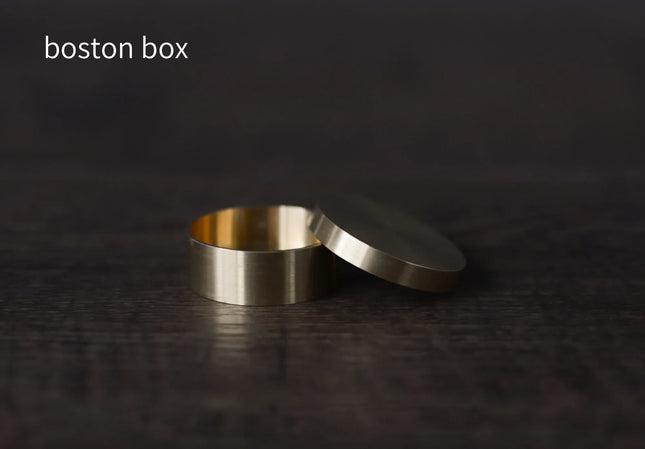 Okito Brass or Boston Box for Half Dollar Size Coin Magic Trick Coin Appear Disappear Close Up Magic Magicians Prop Accessory