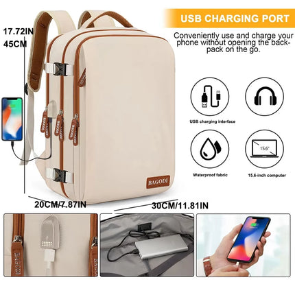 Buylor Travel Backpack for Women Men 45x20x30 Easyjet Cabin Bags Laptop Backpacks Carry on Backpack Casual Daypack for Weekender