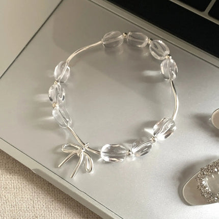 VENTFILLE 925 Sterling Silver Butterfly Bracelet for Girl Bead String Design Insect Fashion Versatile Jewelry Gift Dropshipping