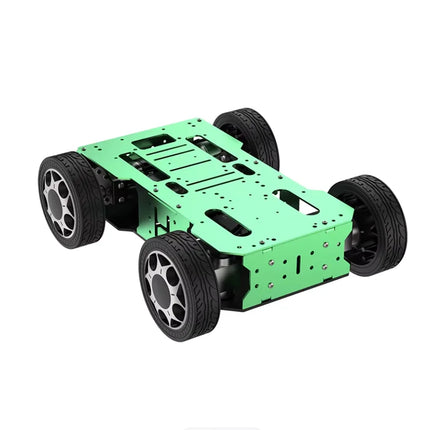 10KG Big Load Metal Ackerman Car Chassis Front Wheel Steering Gear Metal Intelligent Chassis Encoder Motor ROS Robot Base Kit