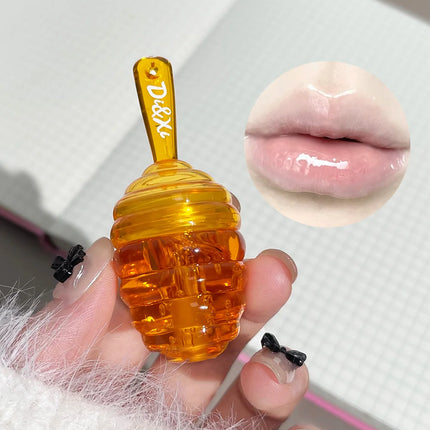 Small Honeypot Lip Oil Moisturizing and Fading Lip Pattern Water Lip Balm Dudu Lips