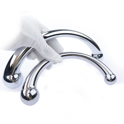 Anal Plug Dildo Aluminum alloy G Spot Wand Massage Stick Pure Metal Penis G-Spot Stimulator Sex Toy for Women Men