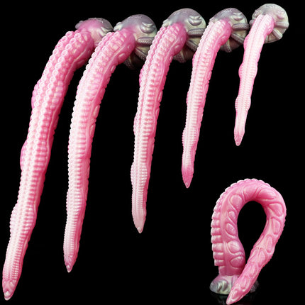 YOCY Long Tentacle Dildo 25.19 Inch Pink Monster Anal Dildos,Powerful Suction Cup Anus Vaginal Stimulator Silicone Sex Toys