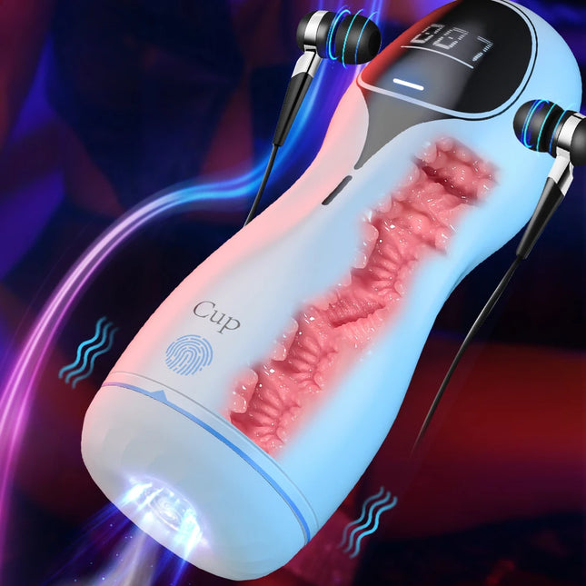 Automatic Male Masturbator Cup Pocket Pussy Blowjob Sex Toy Clamping Masturbator Long Battery Life Adult Sex Toys For Men 18+