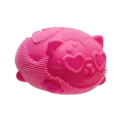 Hot Needoh Fuzz Ball Cat Stress Relieving Puzzle Toys Malt Sugar Squishy Stress Relief Slow Rebound Anti-Anxiety Squeeze Toy