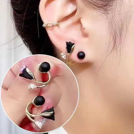 Korean Fashion Seven Star Zircon Earrings For Women Jewelry 2026 Trending New Luxury Women's Crystal Stars Stud Earrings Gifts