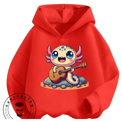 Kawaii Casual Toothless Hoodie 3-14Y Boys Girls Autumn Winter Cute Fashion Street Cartoon Outdoor Children