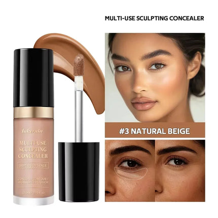 Liquid Foundation Concealer Full Coverage Long-Lasting Waterproof Natural Effect Dark Circles Foundation Modify Face Contouring