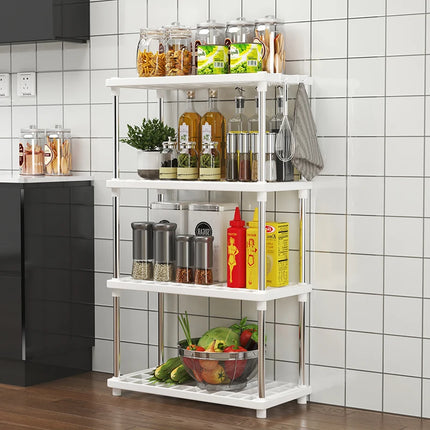 Kitchen storage rack, bedroom floor storage shelf, bathroom living room organizing rack, simple multi-level storage rack
