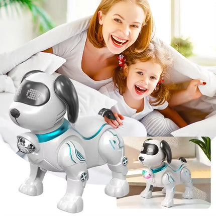 Plastic Electronic Robot Dog Toy Interactive Touch with Light Electronic Stunt Pet Programmable Smart Pets Toys Robotic Dogs