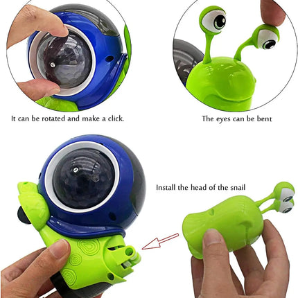 Crawling Snail Baby Toy Walking Tummy Time Dancing Early Educational Interactive Musical Light Toys Toddler for Kids Gifts