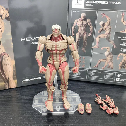 Hot In Stock Kaiyodo Eren Jaeger Action Figure Amazing Yamaguchi The Armored Titan Figure Attack On Titan Anime Model Toys