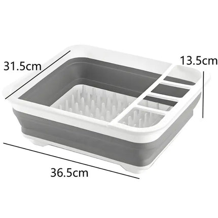 ✔Collapsible Dish Drying Rack Foldable Dinnerware Drainer Organizer Tableware Plate Portable Drying Rack For Kitchen Storage
