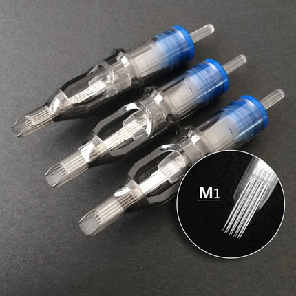 100/50/10 PCS Tattoo Permanent Makeup Cartridge Needles Tip Micropigmentation MTS Eyelinver Machine Kit Eyebrow Microblading