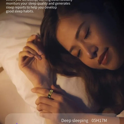R12M Smart Ring Men's Women's Health Monitoring Sports Mode IP68 & 5ATM Waterproof Sports Smart Ring New Health Smart Ring