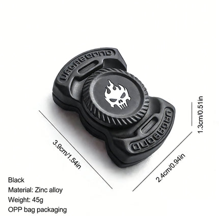 Fun 3-in-1 Play EDC Fidget Toy Personalized Skull Ghost Fidget Spinner Alloy Metal Fidget Slider Stress Relief Toy ADHD Tools