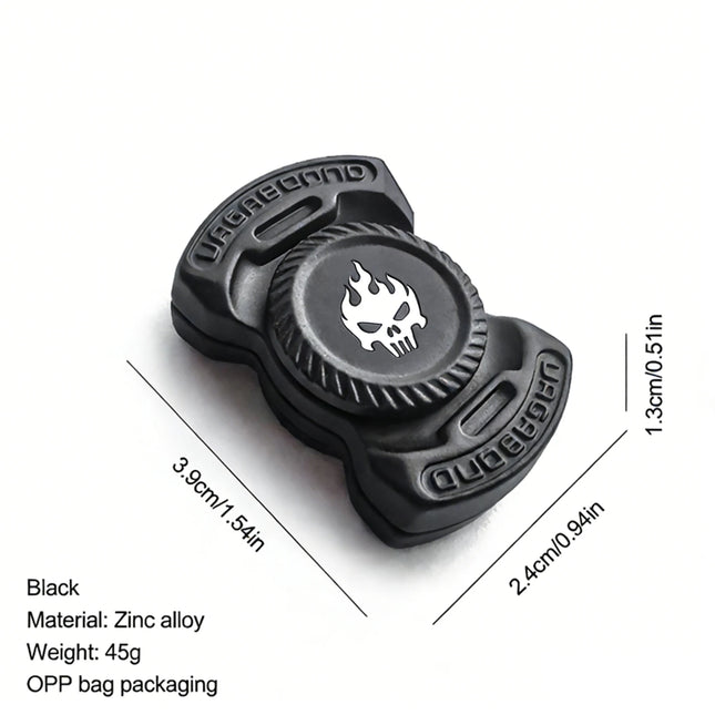 Fun 3-in-1 Play EDC Fidget Toy Personalized Skull Ghost Fidget Spinner Alloy Metal Fidget Slider Stress Relief Toy ADHD Tools