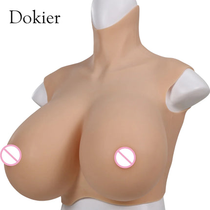 Dokier Realistic Silicone Crossdressing Huge Fake Breast Forms Boobs for Crossdressers Drag Queen Shemale Crossdress Prosthesis