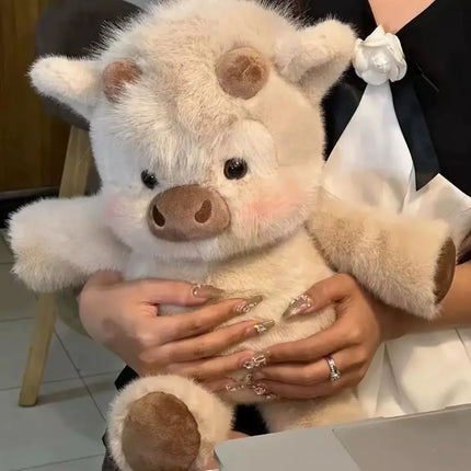 Soft Calf Pig Stuffed Animal Plush Toy Cute Animated Stuffed Animal Pillow Creative Running Pig Plush Toy Gift 17.7inch