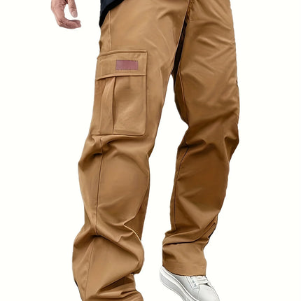 2026 Amazon Summer New Men's Work Pants European and American Independent Station Drawstring Multi Pocket Casual Pants