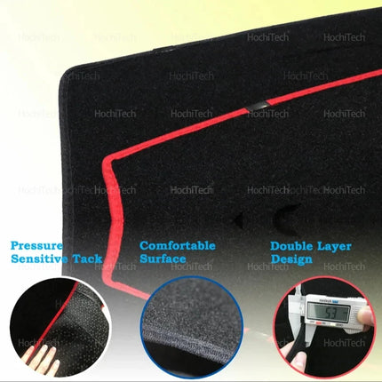 For Ford Everest Ranger P375 2015-2022 Car Dashboard Cover Dash Mat Sun Shade Non-slip Pad Interior Accessories
