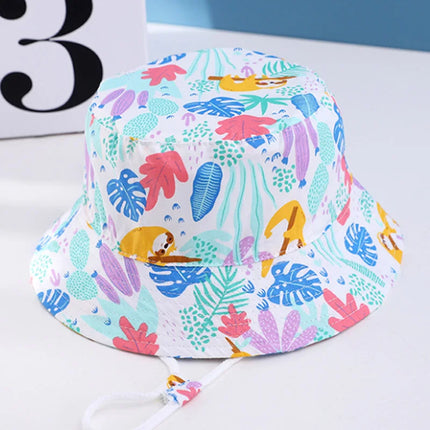 Baby Boy Girl Hat Cap for Children Kids Toddlers Panama Bucket Fishing Floppy Sun Hat Boys Girls Cartoon Fashion 6M-10 Years