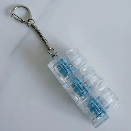Fingertip Keyboard Clicker Toys 1/2/3/4/9 Key Crystal Keychain Stress Relief Anti-Anxiety Decompression Gadget