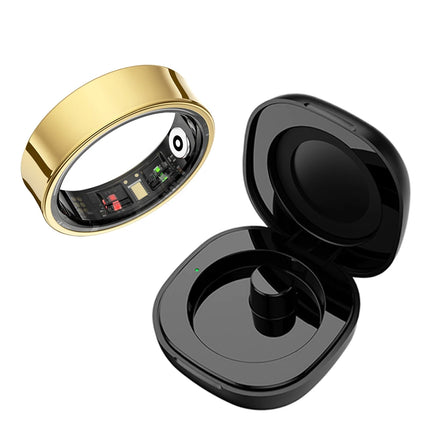R09 Smart Ring 5ATM Waterproof Health Tracker Multi Sport Modes Skin Temperature Measurement Stress Heart Rate Monitor SmartRing