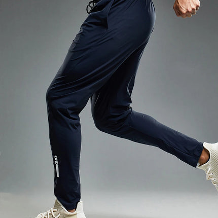 Summer Thin Men's Jogging Sweatpants Elastic Shrink Leg Casual Outdoor Training Fitness Sport Pants Running Trousers Mens Pants