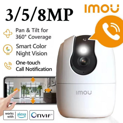 Imou Ranger 2C PRO 3/5/8MP 2/3/4K Wifi Indoor One-Touch Calll Human/Pet Detection Full-Color Night Vision Security IP Camera