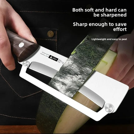 Stainless steel peeler for peeling and slicing fruits and vegetables | Durable and smooth operation