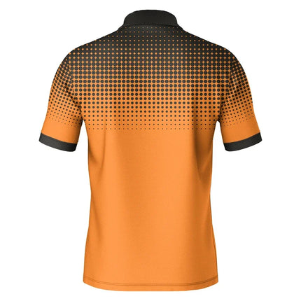 Summer men's Lapel short-sleeved T-shirt, Contrasting Polka Dot Shirt Polo Sport Golf Business Thin Polo