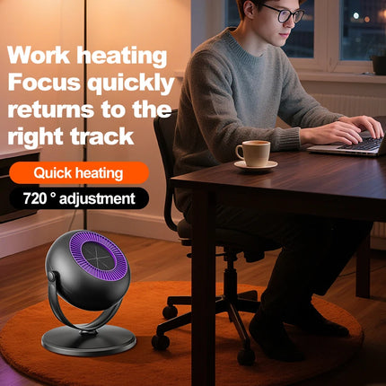 Winter Floor Mounted Warm Air Fan With Adjustable Telescopic Electric Heater For Home Bedroom Office Energy-Saving Small Sun