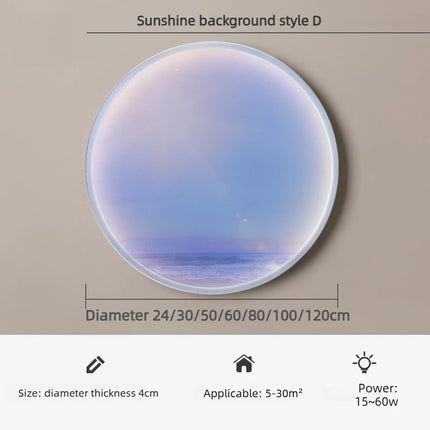 Smart Dimmable Sky Clear Atmosphere Light, Modern Minimalist for Bedroom, Lounge & Hallway