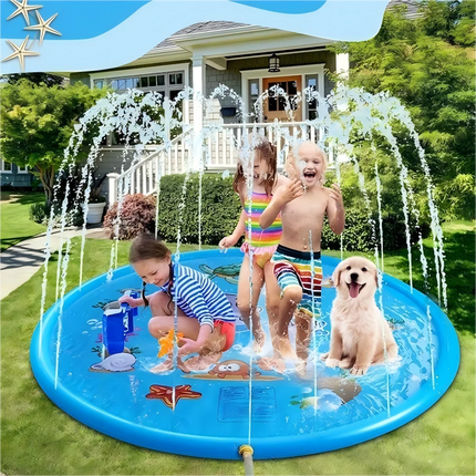 Children's Summer Outdoor Lawn Water Play Inflatable Play Water Spray Pad Children's Water Spray Pool Children's Water Spray Poo