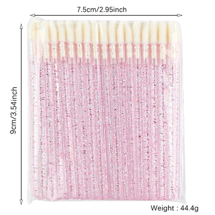 YSDO 5/50 PCS Crystal Lip Brushes Makeup Eyelash Extension Mascara Applicator Lipstick Wands Lip Brush Cosmetic Tools