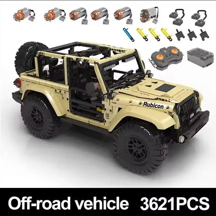 Mould King 13184 MOC Technical APP/RC Motorized Off-road Car Building Blocks Sport Vehicle SUV Bricks Christmas Gift For Boy Kid
