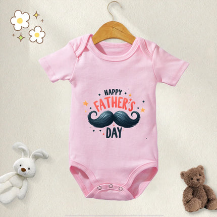 100% Cotton Baby Clothes Bodysuit Daddy I Love You Happy Fathers Day for 0 To 12 Months Newborn Short Sleeves Romper