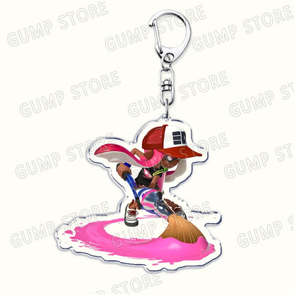 Popular Video Game Keychains for Accessories Bag Keyrings Marina Ida Inklings Pearl Houzuki Marie Octoling Jewelry Gamer Gifts