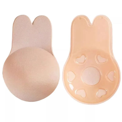 New Silicone Strapless Invisible Bra Pads Women Push Up Bras Self Adhesive Reusable Sticky Breast Lift Tape Rabbit Nipple Cover